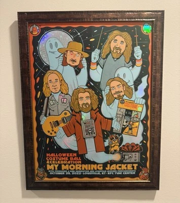 My Morning Jacket - Halloween 2022 - Pro Framed - Foil Variant/100 - Artist Reno - Image 1 of 2