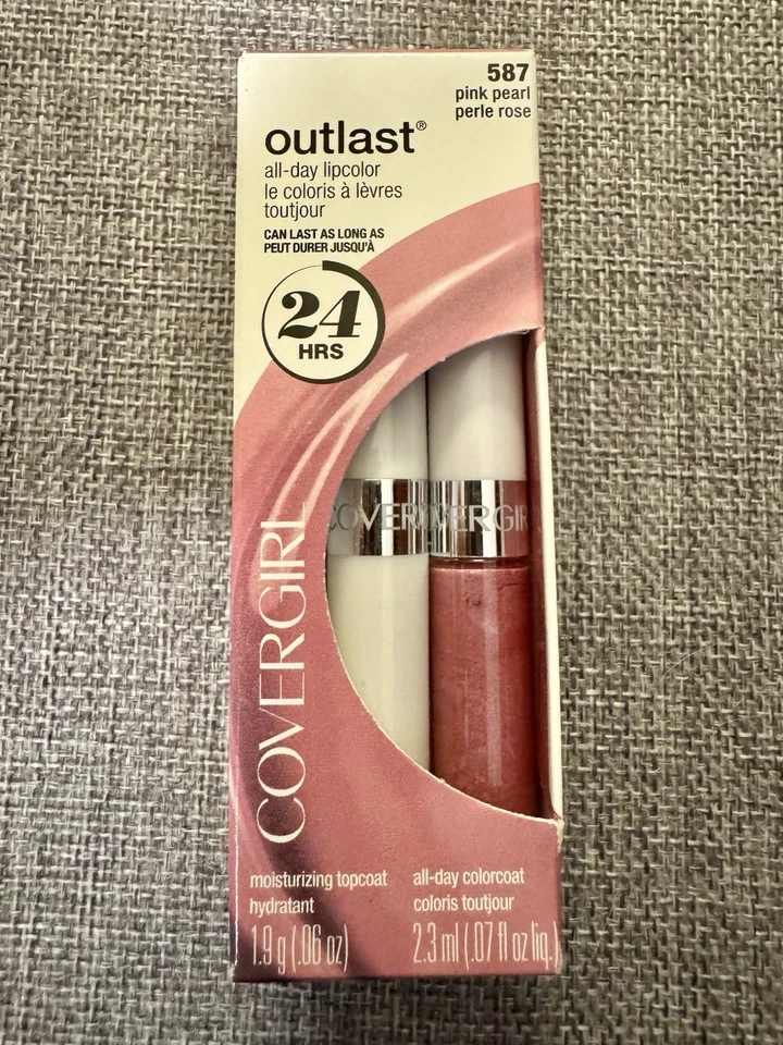 NIB Covergirl Outlast All-Day Lipcolor and Topcoat Pink Pearl 587 - Image 1 of 1