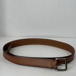 Goodfellow & Co Leather Brown Custom Fit Metal Loop Belt Men's Size L NWT - Picture 1 of 10