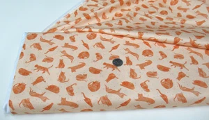Tela artesanal de edredón Timeless Treasures GATITOS Y GATOS naranja 2 yardas (dpj-2702) - Imagen 1 de 1