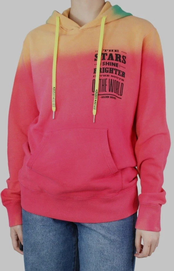 💖Golden Goose Multicolor Dip-Dye Sudadera con Capucha, Talla S💖 Foto 1 de 4