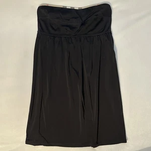 Burberry Strapless Bandeau Swim Cover Up Women’s XS Italy Black Plaid Piping - Picture 1 of 7