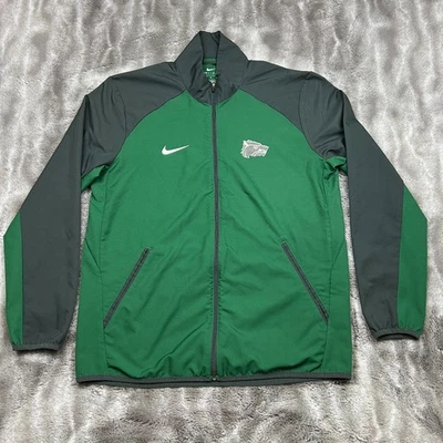 Chaqueta Nike Para Hombre Mediana Verde Pista Baloncesto Atlética Cremallera Completa Deportes Foto 1 de 4