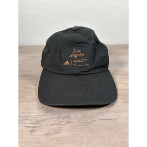 Adidas Los Angeles Sombrero Ajustable Algodón Negro - Para Hombre OSFM - USADO EN EXCELENTE ESTADO - Imagen 1 de 5
