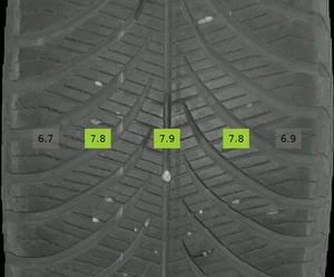 225/55 R17 103H Ganzjahrreifen Goodyear Vector 4Seasons  7mm DOT 0323 - 1 REIFEN - Bild 1 von 2