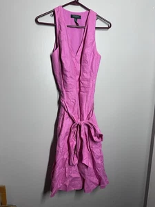 RALPH LAUREN Women’s Sz 6 DRESS 100% Linen Pink Sleeveless - Picture 1 of 5