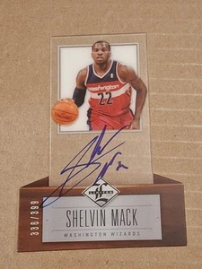 2012 SHELVIN MACK PANINI LIMITOWANA AUTOGRAFOWANA KARTA DEBIUTANTA RC #206 WIZ /399 - Zdjęcie 1 z 3