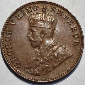 INDIA BRITÁNICA GEORGE V SIN CIRCULAR CUARTO DE ANNA - MONEDA DE COBRE 1936 - Imagen 1 de 3