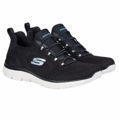 *NUEVO EN CAJA* Zapatillas Skechers Summit lavables sin cordones para damas (negras/blancas, EE. UU. 6) Foto 1 de 4