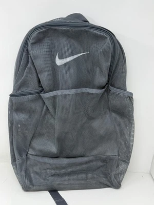 Nike Brasilia 26L Mesh Backpack  Gray  BA6050 025 - Image 1 of 3