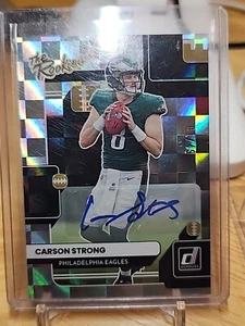 2022 PANINI DONRUSS CARSON STRONG THE ROOKIES AUTO #01/49 #TR-11 (1 / 1) EAGLES - Picture 1 of 4