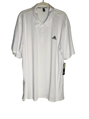 Adidas Men's Golf Polo Shirt ADVS20R772 White Color XL, Retail $65.00 - Image 1 of 4