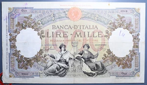 1000 LIRE 21/10/1938 REGINE DEL MARE ROMA FASCIO R VITT. EMANUELE III - Picture 1 of 2