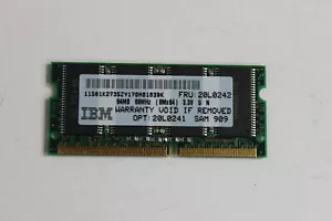 IBM 20L0242 20L0241 01K2735 64MB 144 PIN 66MHZ 3.3V SODIMM MEMORY MODULE - Picture 1 of 3