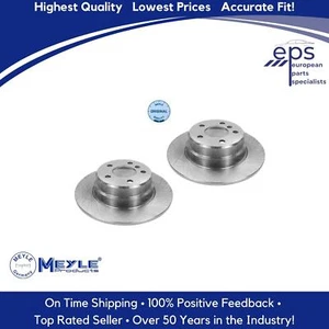 L & R Rear Brake Disc Rotors Select 1998-05 Mercedes ML Meyle 163 423 01 12 - Picture 1 of 11