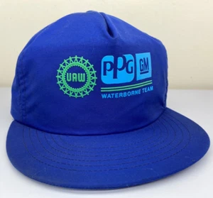 Vintage GM Trucker Hat JB Enterprises Inc. SnapBack Waterborne Team PPG UAW USA - Picture 1 of 16