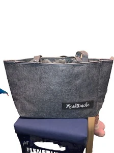 tasche shopper filz Markttasche mit Reissverschlusstasche Neu - Bild 1 von 5