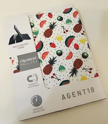 Agent18 iPad Stand Case FlipShield (Gen 2, 3 & 4)Magnetic Closure Fruits Pattern - Image 1 of 4
