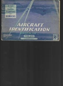 1940 AIRCRAFT IDENTIFICATION GUIDE,BRITISH & GERMAN FIGHTERS & BOMBERS-PART 1 - Picture 1 of 4