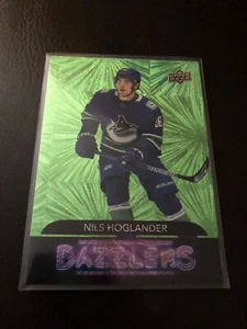 2020-21 Upper Deck Extended Series NILS HOGLANDER Dazzlers Green #DZ-143 Canucks - Picture 1 of 2