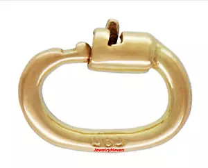 PEQUEÑO 4.5mm OD Oro Amarillo 14k Bloqueo de Eslabones OVAL Anillo de Salto Dije Conector 20ga EE. UU. - Imagen 1 de 5