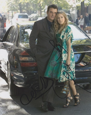 Sarah Jessica Parker/Chris Noth Signed Sex And The City 10x8 Photo AFTAL Cover