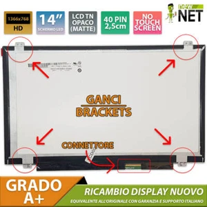 Pannello Display LCD da 14 pollici per ACER ASPIRE V5-471-6401 40 pin HD - Foto 1 di 6