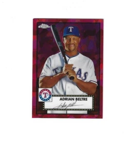 2021 Topps Chrome Platinum Anniversary Red Atomic Refractors #505 Adrian Beltre - Picture 1 of 2