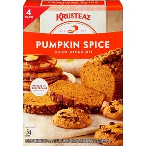 Krusteaz® Pumpkin Spice Quick Bread Mix 4 - 16.5 oz. Pouches - Picture 1 of 4