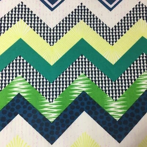 110cm x 50cm  Multicolour Zigzag Chevron Cotton Upholstery Fabric Hobby Lobby - Picture 1 of 4