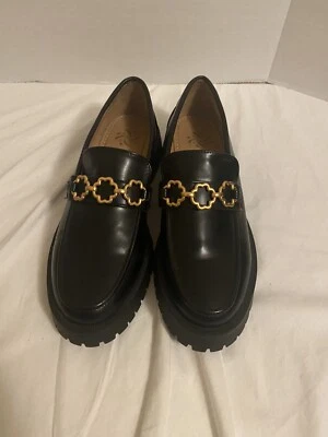 Sam & Libby Chunky Remi Platform Loafer Gold Chain Y2K 90s Style Size 9.5 - Image 1 of 4