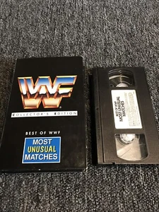 WWF Most Unusual Matches VHS Columbia House Collector's Edtion SHIPS FREE - Foto 1 di 2