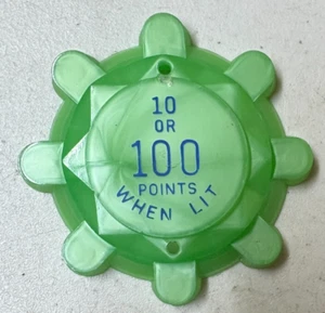 Tappo paraurti pop stile ingranaggio verde flipper Williams - Foto 1 di 2