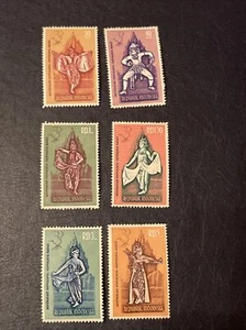 Indonesia 544-549,MH,Scenes from Ramayana Ballet,6 Pcs Stamps,1962. - Picture 1 of 11