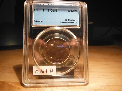 1898 H Large One Cent ***** AU-55 ***** High H - Image 1 of 4