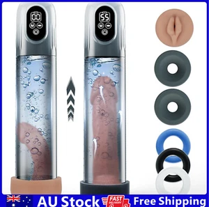 Electric Water Bath Penis Pump Suction Masturbator Enlarger Pocket Pussy Sex Toy - Picture 1 of 11