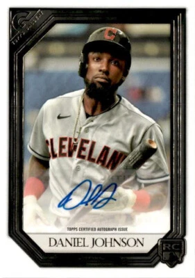 2021 Topps Gallery Rookie Autographs #RADJ Daniel Johnson Cleveland Indians - Image 1 of 2