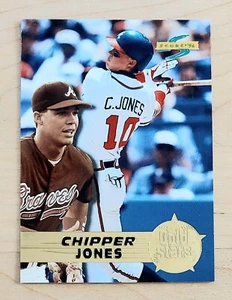 1996 Score CHIPPER JONES "Gold Stars" Insert Card BRAVES - Picture 1 of 2