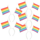  5 Pcs Hair Accessories for Women Rainbow Headband Bulk Women's Love Flag