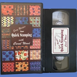 CC Rubber Stamps- Easy Recipes For Rubber Stamping W/ Carol Wood VHS (Learning) - Picture 1 of 1
