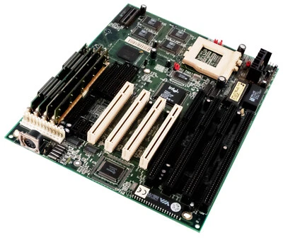 Mainboard Gemlight GBM-P55IPS-V0 Socket 7 4x SIMM + 4x RAM 4x PCI 4x ISA AT - Image 1 of 2