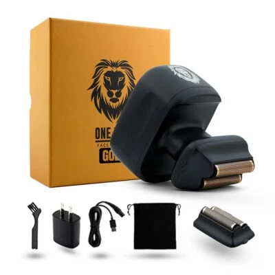 Skull Shaver One Lion Gold PRO Face Shaver for Men - Electric shaver with Foil - Image 1 of 4