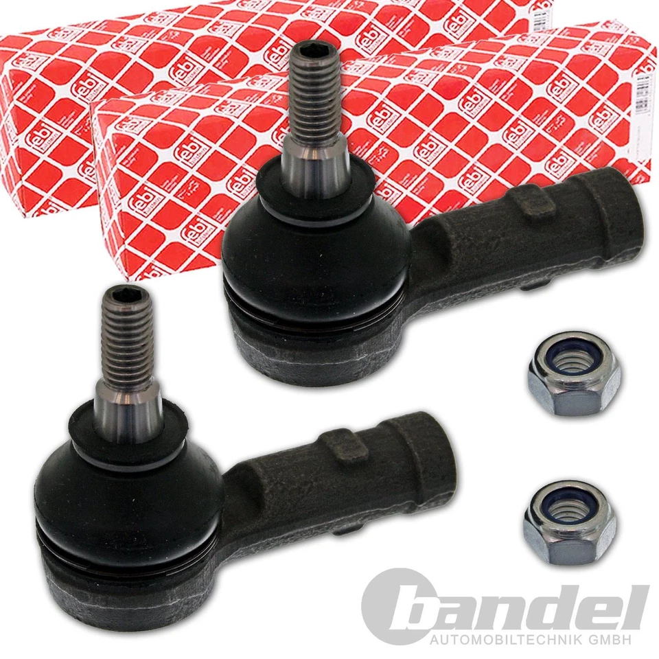 febi bilstein 41335 Spurstangenendstück, Spurstangenkopf mit Sicherungsmutter (Vorderachse beidseitig) - MITSUBISHI, SMART