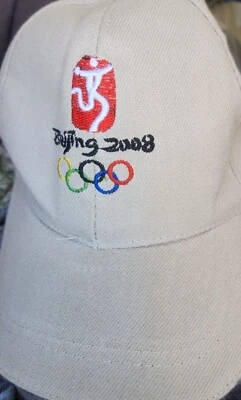 Beijing 2008 Olympics Hat Tan  Baseball Hat Cap Adjustable China - Image 1 of 4