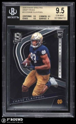 Chase Claypool BGS 9.5: 2020 Chronicles DP Spectra Rookie Highest Subs POP 4 - Image 1 of 3