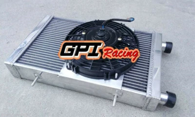 Aluminum Radiator+Shroud+FAN For Lotus Europa Coupe S1 S2 TC 1.5 1.6 1966-76 MT - image 1 of 4