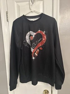 Pullover donna NFL SF GO NINERS cuore nero, rosso, bianco maniche lunghe medio - Foto 1 di 10