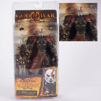NECA God of War 2 KRATOS In Ares Armor Mouth Close 7" Action Figure Collection - Image 1 of 4
