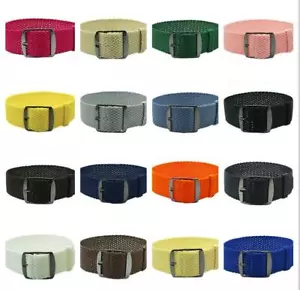 Perlon Watch Strap Braided Nylon Military Replacement Watch Strap PVD Buckle - Picture 1 of 15