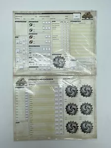 Iron Kingdoms Fantasy RPG Supplies Encounter/Character Sheet - Picture 1 of 2